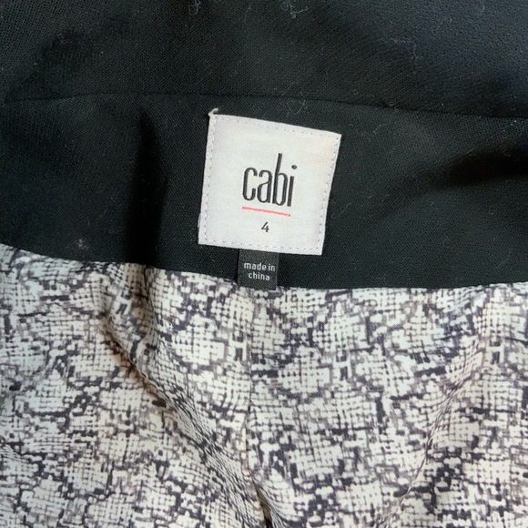CAbi Abbott Blazer Jacket Black Ponte Knit Button 3/4 Puff Sleeve 3027 Size 4 - Picture 9 of 13